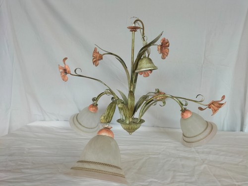 Lampadario vintage ferro - lampadario,