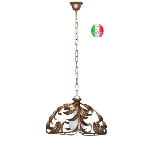 Lampadario ferro battuto a - ,