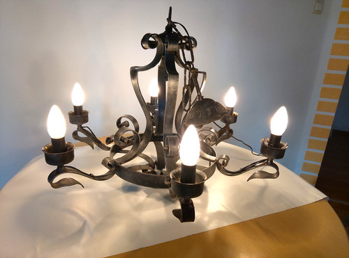 Lampadario vintage anni - lampadario,