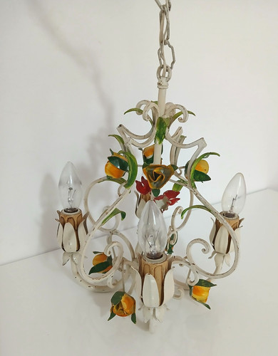 Antico lampadario ferro - lampadario,