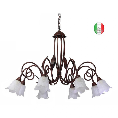 Lampadario ferro battuto - lampadario,