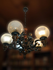 Lampadario vintage a cinque