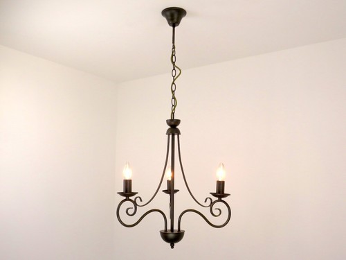 Lampadario ferro battuto 3 - battuto,