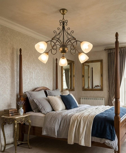 Lampadario vintage ferro - lampadario,