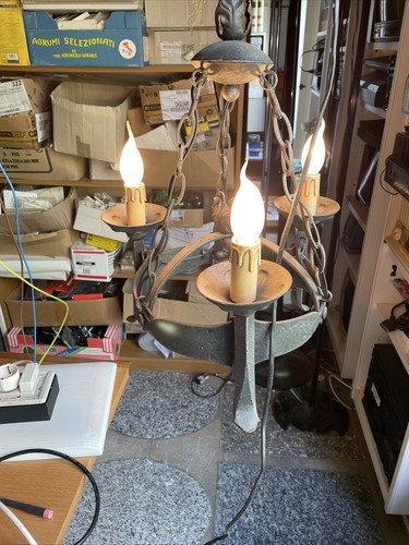 Lampadario ferro battuto - in,