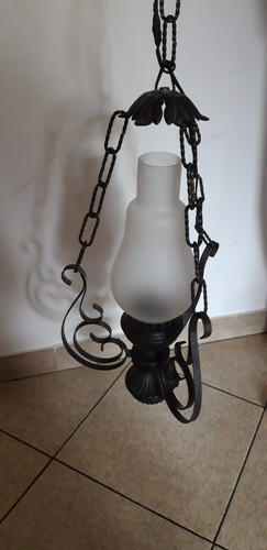 Lampadario ferro battuto - lampadario,