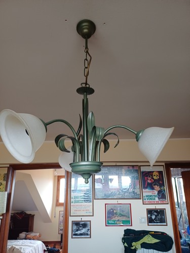 Lampadario ferro battuto - lampadario,