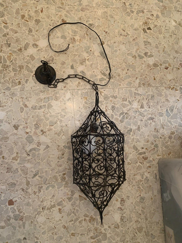 Vintage lampadario ferro - vintage, in