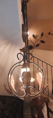 Lampadario vintage ferro - ,