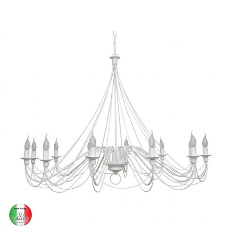Lampadario ferro battuto - ,